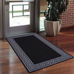 Smart Living Heavy Duty Machine Washable Runner For Hallway, Kitchen Non Slip Floor Mats, Door Mat 67Cm X 220Cm - Black Grey - thumbnail 3