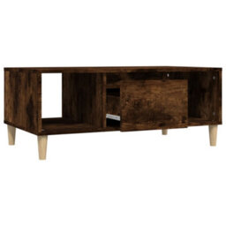 Berkfield Durable Coffee Table Smoked Oak 90X50X36,5 Cm Engineered Wood - thumbnail 6