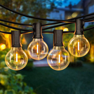 Extrastar 25 Led Festoon Lights Outdoor Garden String Lights 12M G40 Led Bulbs, Ip44