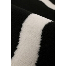 Melrose Colorama Scallop Black Medium Indoor Area Runner Rug 67/200Cm - thumbnail 2
