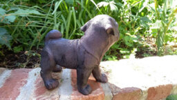 Inspirational Gifting Pug Dog Sculpture Garden Ornament - thumbnail 7