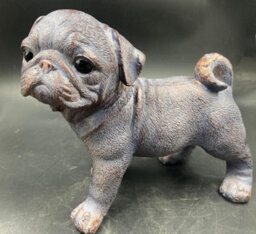 Inspirational Gifting Pug Dog Sculpture Garden Ornament - thumbnail 6