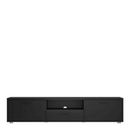 Wyld Haus Nagoya Black Low Media Tv Unit 2 Doors 1 Drawer 1 Shelf - thumbnail 5