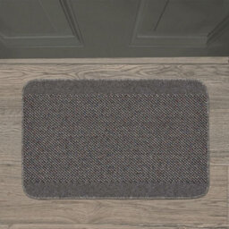 Grey Modern Plain Stain-Resistant Mat For Living Room, Utility Room, Dining Room, Bathroom & Kitchen -67Cm X 200Cm (Runner) - thumbnail 3