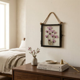 "Nicola Spring 5X Hanging Metal Photo Frames - 4"" X 4"" - Black - Picture Frame Wall Mounted Frame With Rope" - thumbnail 7