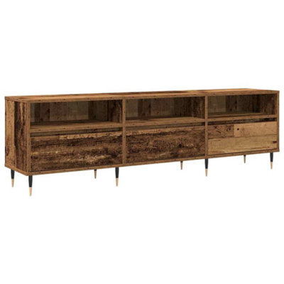 Berkfield Modern Tv Cabinet Old Wood 150X30X44.5 Cm Engineered Wood