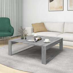 Berkfield Stylish Coffee Table Grey Sonoma 100X100X35 Cm Engineered Wood - thumbnail 3