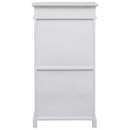 Berkfield Durable Shoe Cabinet White 50X28X98 Cm Paulownia Wood - thumbnail 3