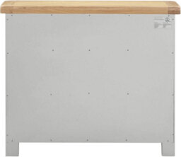 Seconique Windsor 2 Door 2 Drawer Sideboard Grey Oak With Dovetail Joints Fully Assembled - thumbnail 5