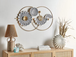 Beliani Wall Decor Flower Promethium Metal 51 Cm Gold - thumbnail 2