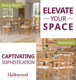 Hallowood Furniture Waverly Small Extending Table With 6 Cross Back Oak Chairs With Beige Fabric Seats - thumbnail 6