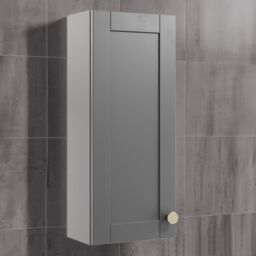 Ashford Matt Dusty Grey Bathroom Single Wall Cabinet (H)72Cm (W)29.5Cm - thumbnail 2
