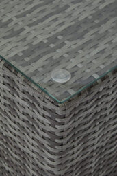 Evre 4 Seat Grey Outdoor Rattan Garden Furniture Sofa Set With Coffee Table - Malaga For Conservatories Patios - thumbnail 4