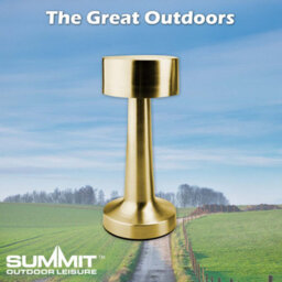 Touch Lamp Rechargeable 3 Light Settings 10Cm X 21Cm Brushed Gold X 1 - thumbnail 7