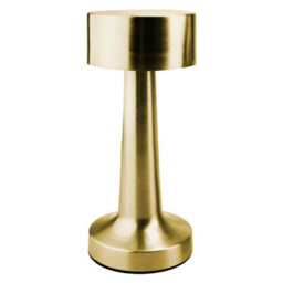 Touch Lamp Rechargeable 3 Light Settings 10Cm X 21Cm Brushed Gold X 1 - thumbnail 1