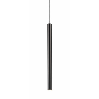 Luminosa Lighting Luminosa Loya Integrated Led Pendant Ceiling Light, Matt Black, 450Lm 3000K