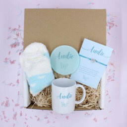 Auntie Butterfly Keepsake Bracelet & Mirror Blue Treat Box - thumbnail 2