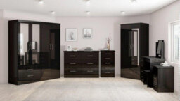 Seconique Nevada 3+2 Drawer Chest In Black Gloss Finish - thumbnail 4