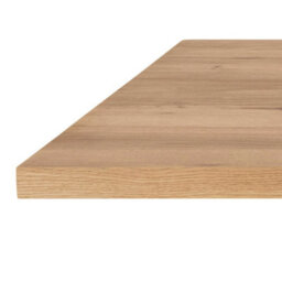 Wyld Haus Perth 220Cm Natural Oak Veneer Rectangular Dining Table With Black Metal Legs - thumbnail 4