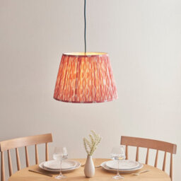 Loops Elegant Coral Pink Pendant Light With Blue Flex For Home Decor - thumbnail 2