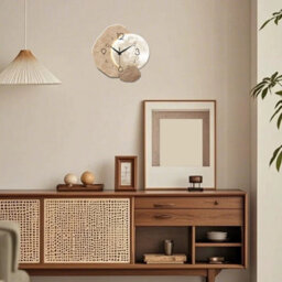 Silent Moon Design Wooden Wall Clock Quartz Movement - thumbnail 3