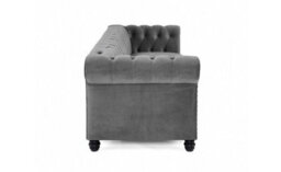 Home Detail Chester 3 Seater Sofa, Grey Velvet - thumbnail 4