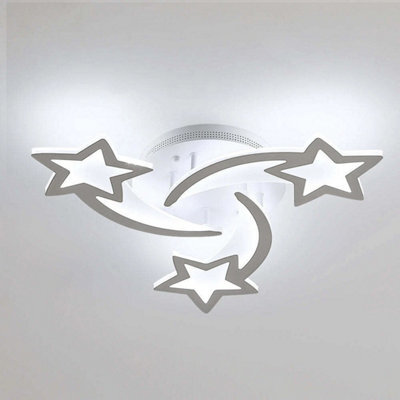 Modern Led Ceiling Light 36W Chandelier 6500K Star Children's Room Kids Bedroom - image 1