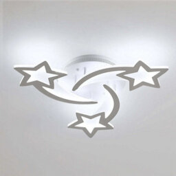 Modern Led Ceiling Light 36W Chandelier 6500K Star Children's Room Kids Bedroom - thumbnail 1