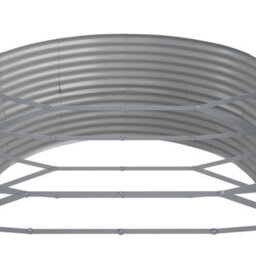Berkfield Durable Garden Planter Powder-Coated Steel 510X140X68 Cm Silver - thumbnail 5