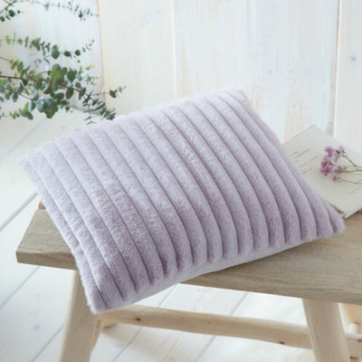 Appletree Morritz Mauve Faux Fur Filled Cushion - image 1