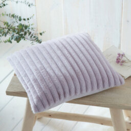 Appletree Morritz Mauve Faux Fur Filled Cushion - thumbnail 1