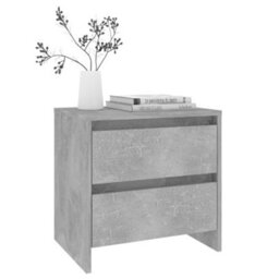 Berkfield Bedside Cabinet Concrete Grey 45X34.5X44.5 Cm Engineered Wood - thumbnail 6