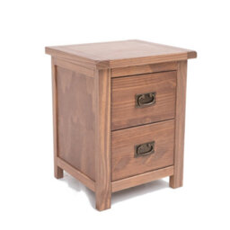 Cabinet Bits Padua 2 Drawer Bedside Table Brass Drop Handle - thumbnail 3
