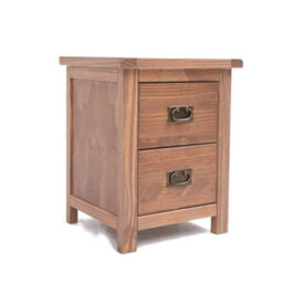 Cabinet Bits Padua 2 Drawer Bedside Table Brass Drop Handle - thumbnail 2
