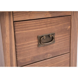 Cabinet Bits Padua 2 Drawer Bedside Table Brass Drop Handle - thumbnail 6