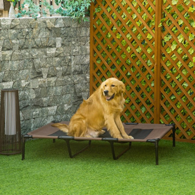 Pawhut Elevated Dog Bed Cooling Raised Pet Cot For Indoor Outdoor Use, Xx Large - image 1