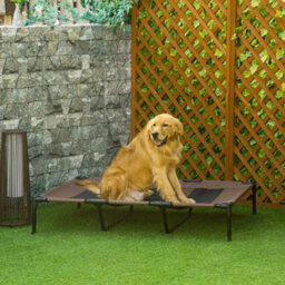 Pawhut Elevated Dog Bed Cooling Raised Pet Cot For Indoor Outdoor Use, Xx Large - thumbnail 1