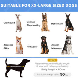 Pawhut Elevated Dog Bed Cooling Raised Pet Cot For Indoor Outdoor Use, Xx Large - thumbnail 7