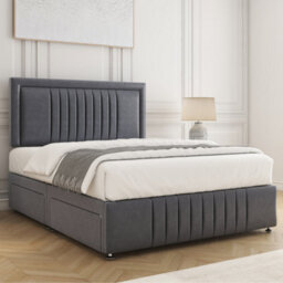Bsspoke Lily Divan Bed Set Steel Plush Velvet 24Inch Headboard & Footboard & Mattress No Drawers In Single 4Ft 4Ft6 5Ft 6Ft - thumbnail 2