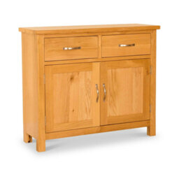 Newlyn Oak Small Sideboard Fully Assembled - By Roseland Furniture - thumbnail 1