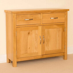 Newlyn Oak Small Sideboard Fully Assembled - By Roseland Furniture - thumbnail 2