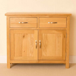 Newlyn Oak Small Sideboard Fully Assembled - By Roseland Furniture - thumbnail 3