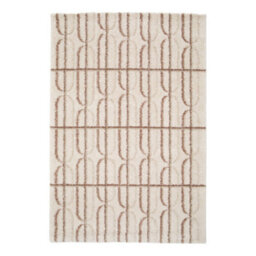 Sweeek - Indoor Rug With Cream, Pink, And Brown Graphic Pattern 230X160 Cm - Aris - thumbnail 2