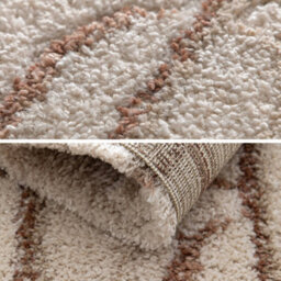 Sweeek - Indoor Rug With Cream, Pink, And Brown Graphic Pattern 230X160 Cm - Aris - thumbnail 3