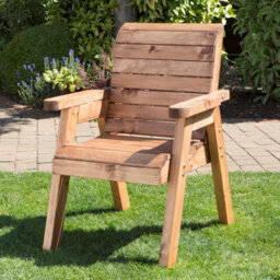 Samuel Alexander Charles Taylor Hand Made Traditional Chunky Rustic Wooden Garden Chair Furniture Flat Packed