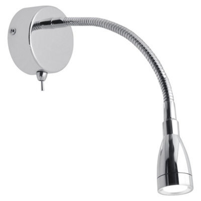 Long Life Lamps Company Led Indoor Bedside Reading Wall Light 2W 6000K Chrome H3145 - image 1