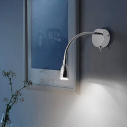 Long Life Lamps Company Led Indoor Bedside Reading Wall Light 2W 6000K Chrome H3145 - thumbnail 9