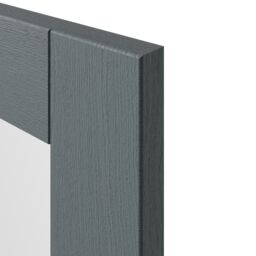 GoodHome Alpinia Matt Dusk Blue Wood Effect Shaker Glazed Dresser Cabinet Door (W)500mm (H)1245mm (T)18mm - thumbnail 2