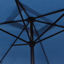 Berkfield Outdoor Parasol With Metal Pole 300X200 Cm Azure - thumbnail 4