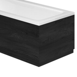 Plum&clay Emery Textured Black End Bath Panel (W)800mm (H)560mm - thumbnail 2